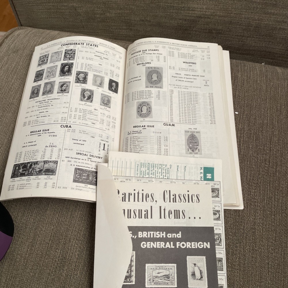 Vintage H. E. Harris U.S. Stamps Guide / Catalog Second Edition 1960