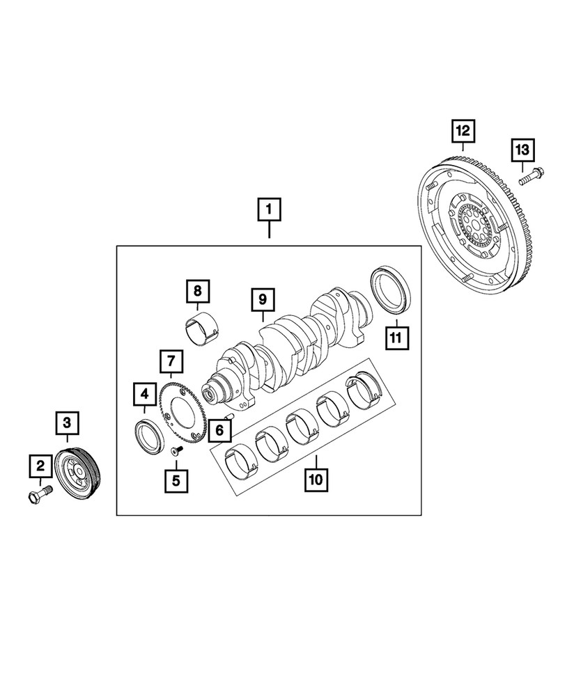 Genuine Mopar Bolt 68117013AA