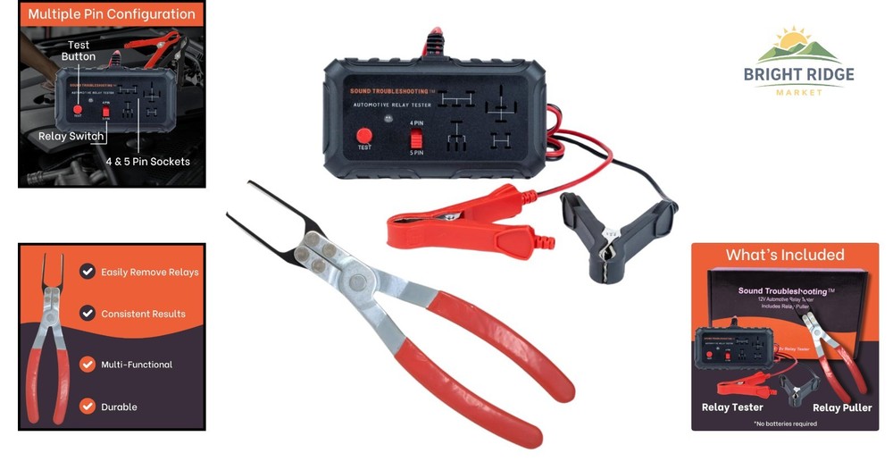 Handheld Relay Testing Tool for Automotive Electrical Systems and Diagnostics