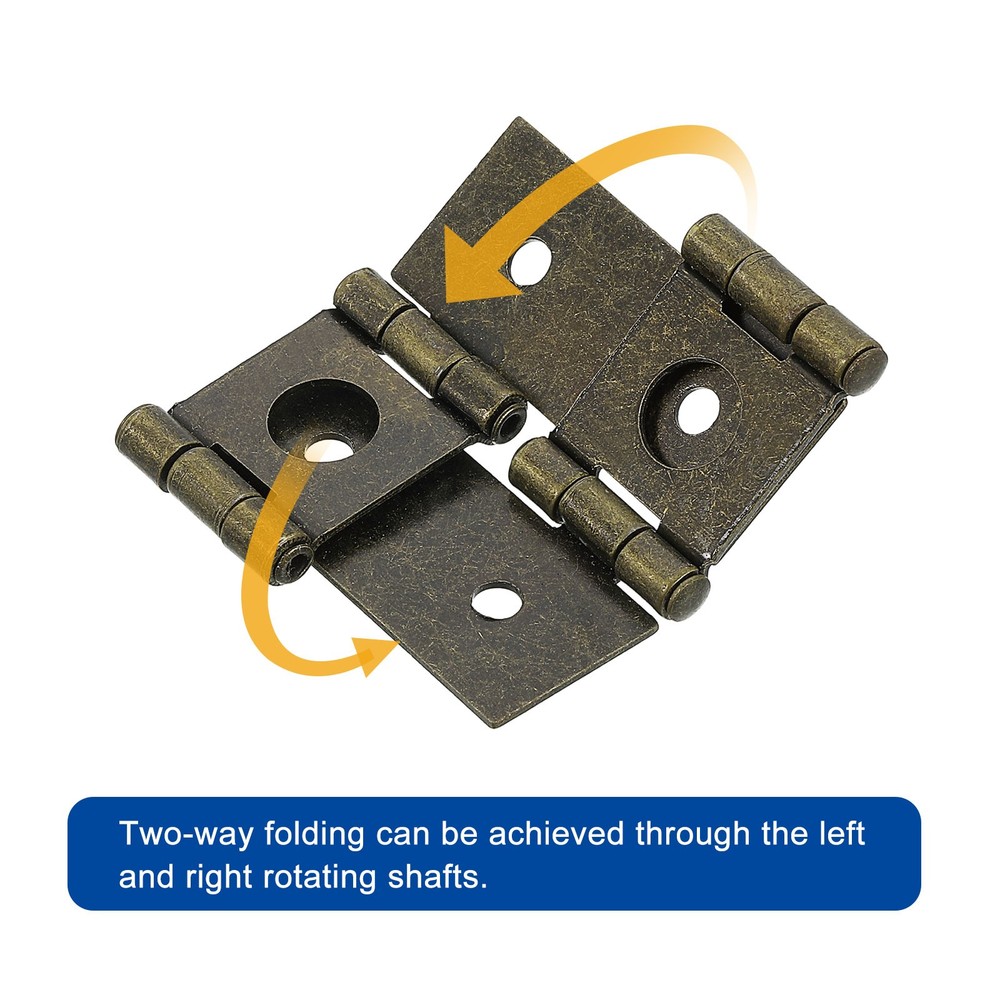 Double Acting Hinges Folding Screen, 4Pcs 2.13" Double Swing Hinges, Bronze