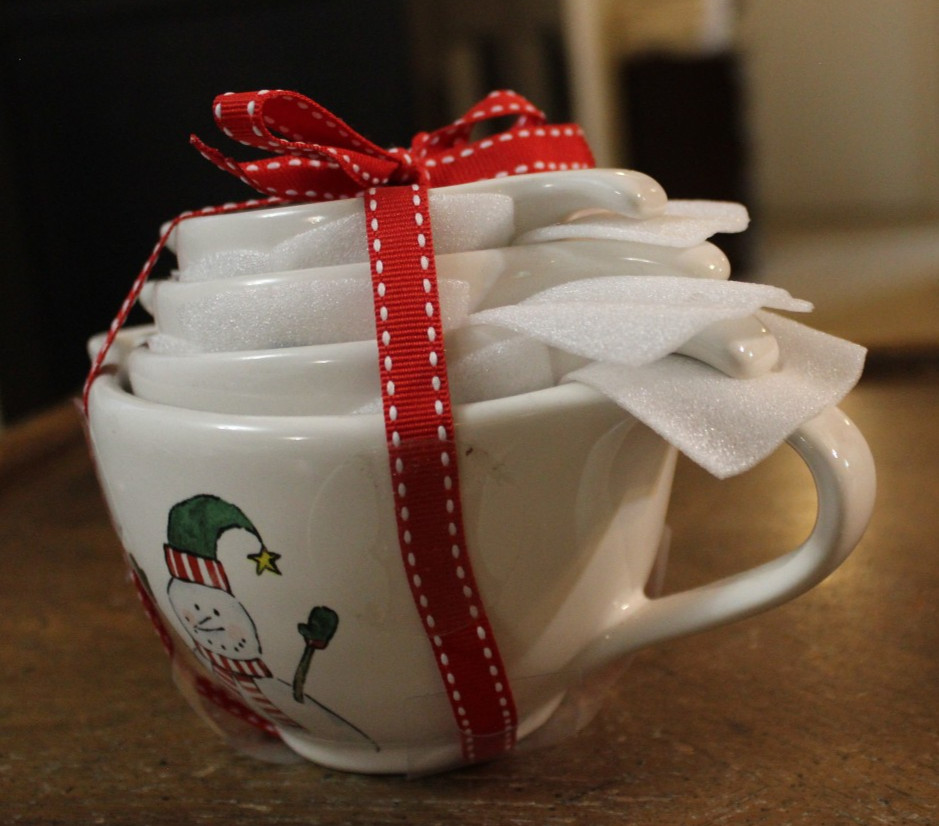 Rae Dunn Snowmen Nesting Measuring Cups 1/4, 1/3, 1/2 & 1 Cup