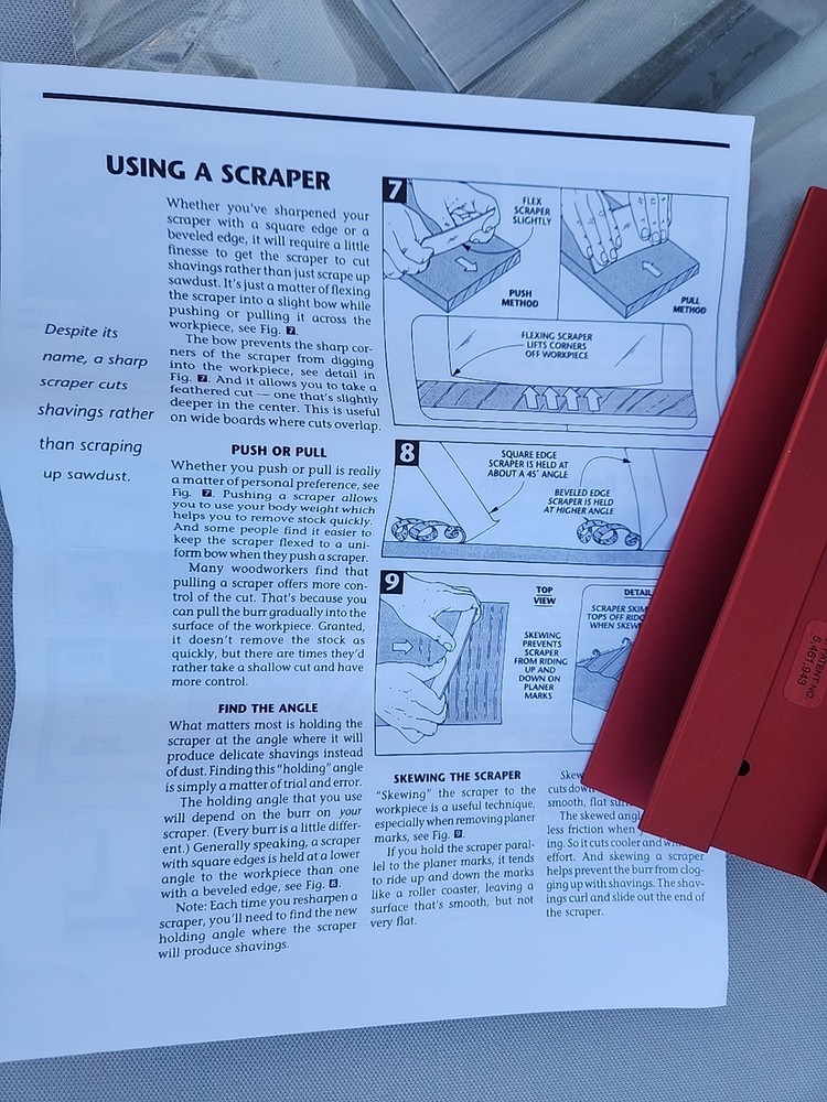 Woodworking Sharpening Jig And Scraper System Woodsmith
