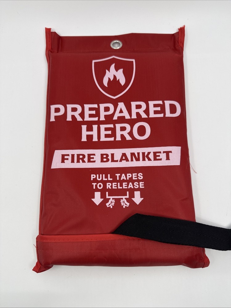 Prepared Hero Emergency Fire Suppression Blanket 39x39" Pull Tab New