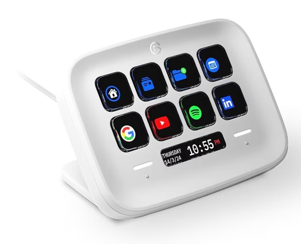 Stream Deck Neo – 8 Customizable Keys, 2 Touch Points, Speed Through Tasks & Wor