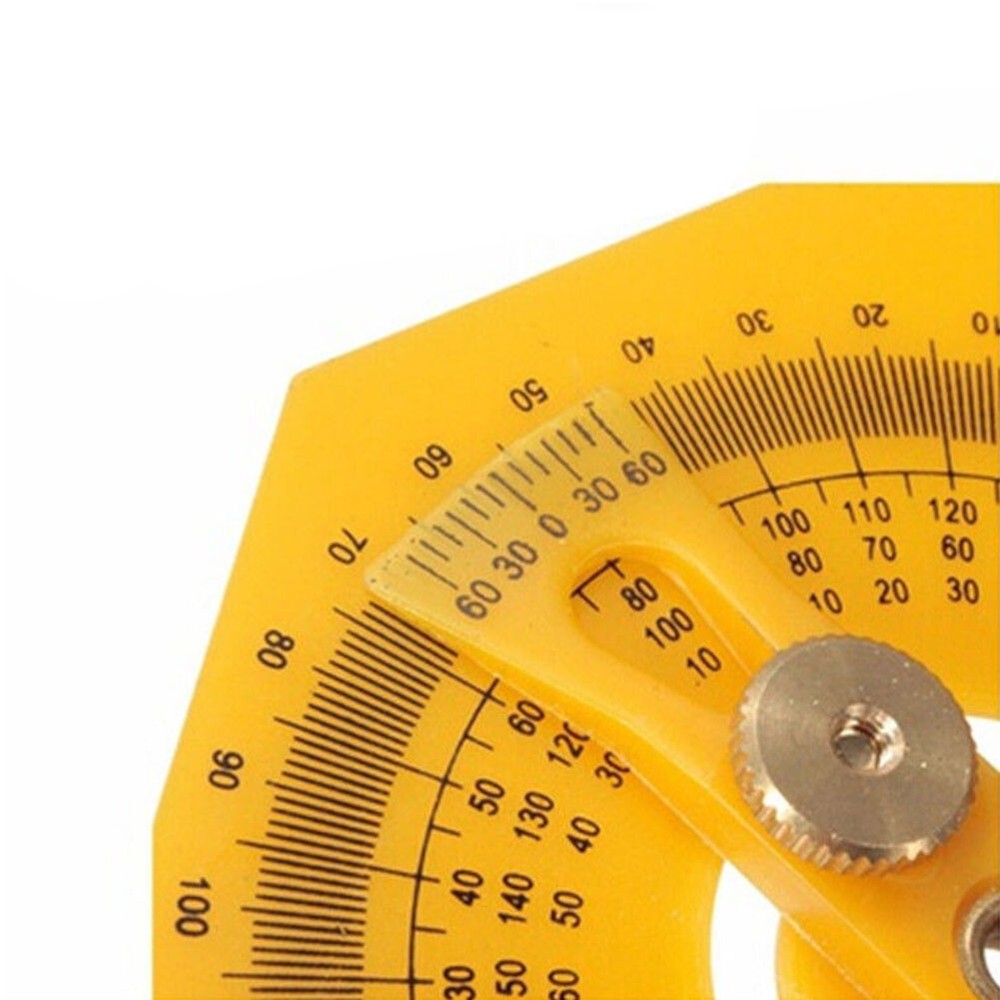 Goniometer Angle Finder Miter Gauge Arm Measuring Ruler Tool Plastic Protractor
