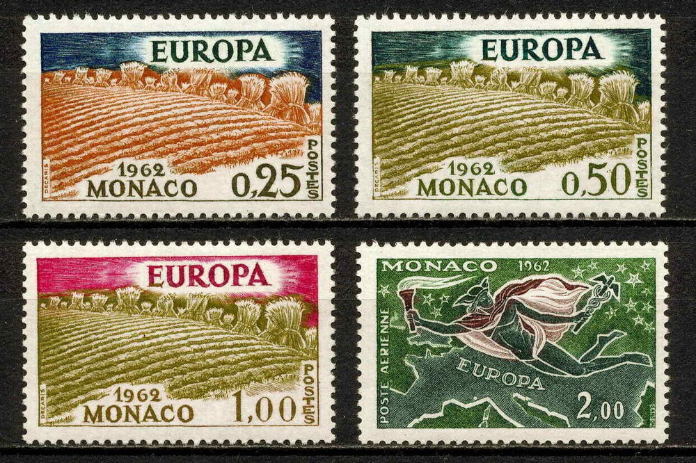 MONACO #507 - 509, C61 Mint Never Hinged Complete Europa Set