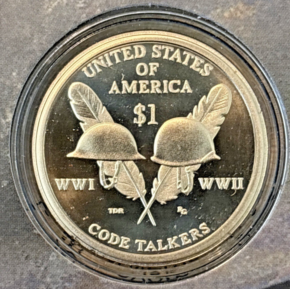 2016 Native American $1 Coin & Currency Set - Code Talkers in WW2