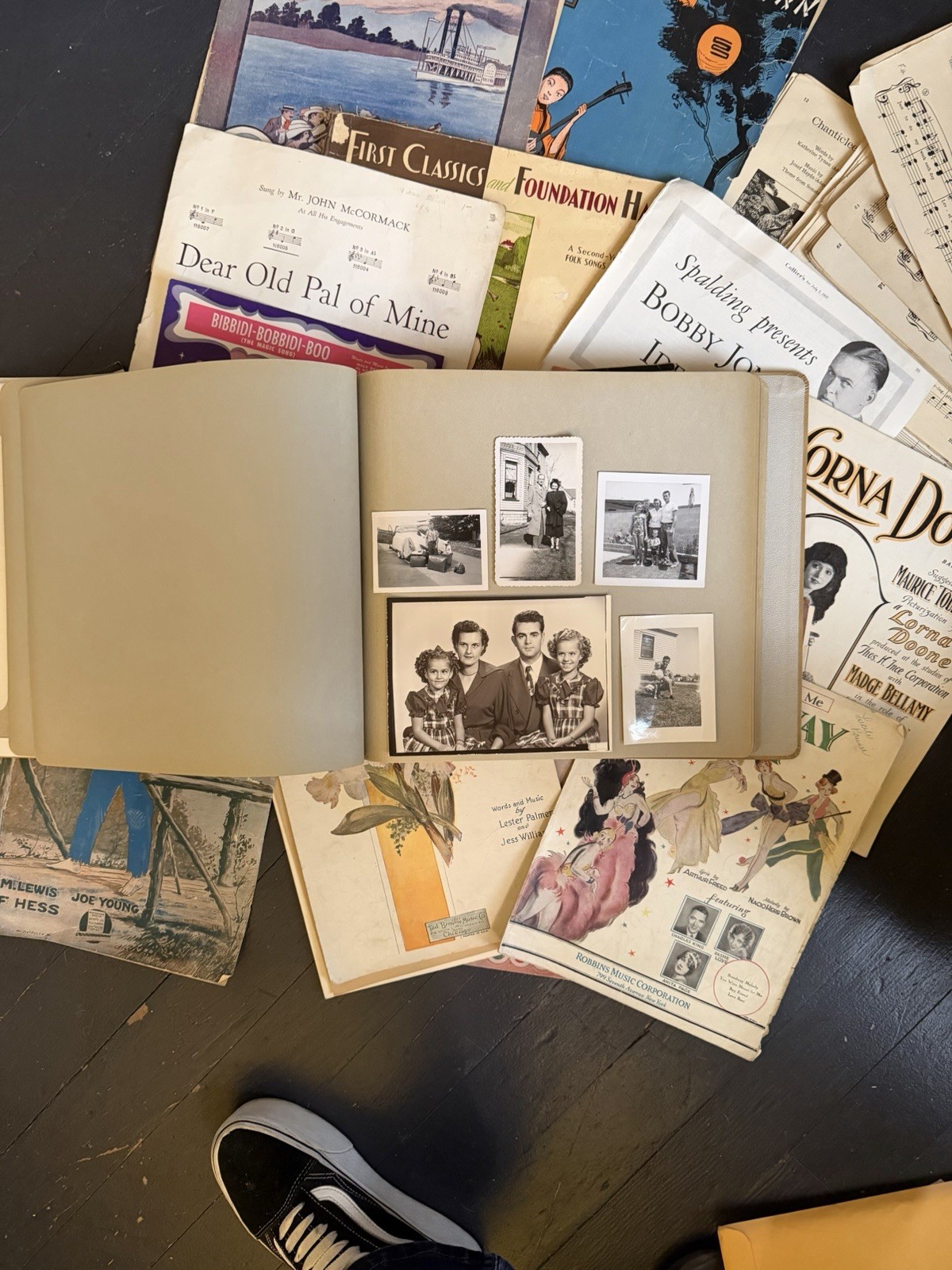 HUGE antique Ephemera Lot Junk Journal Supplies Vintage Paper 7+ Lbs Photo Album