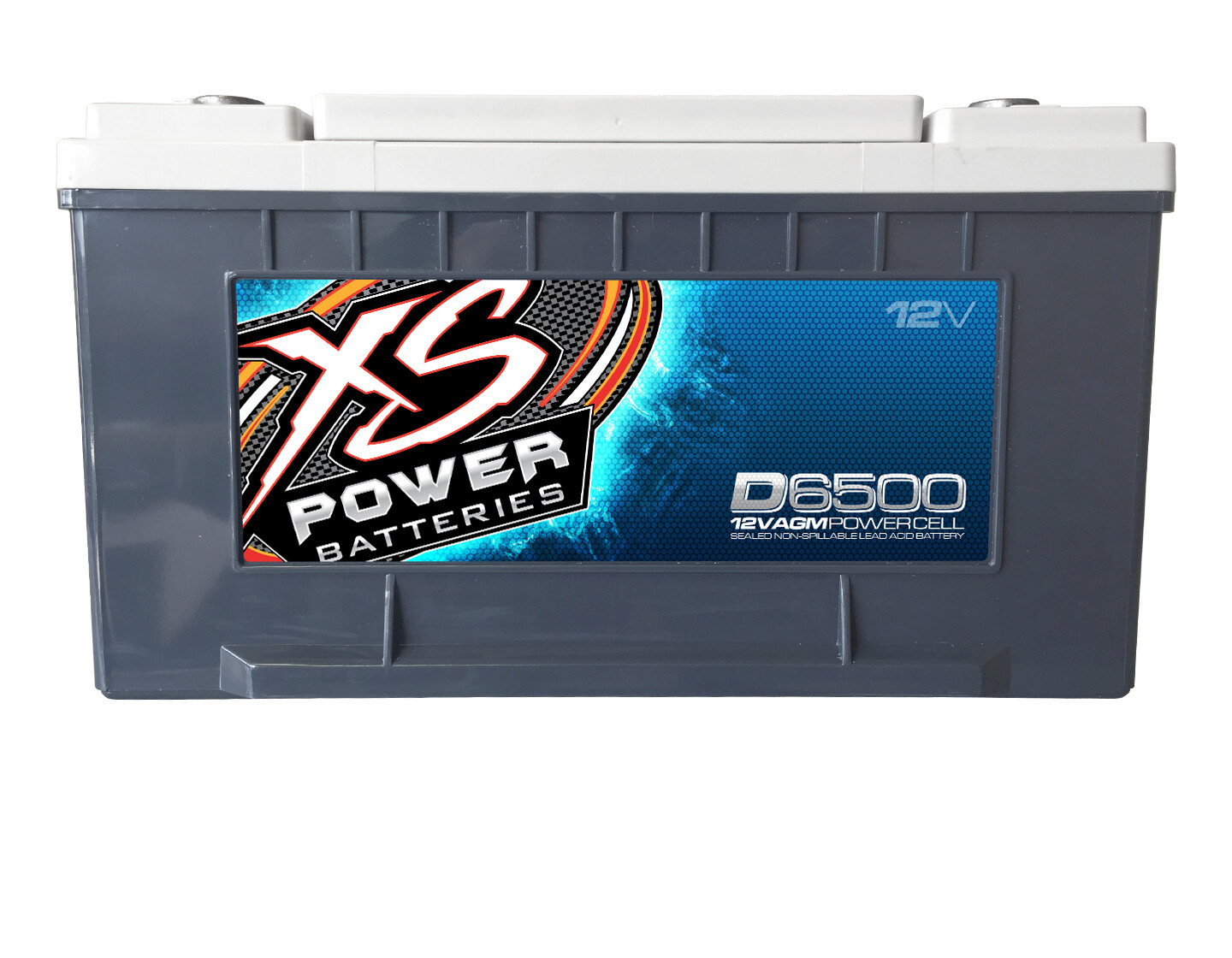 XS Power D6500 3900 Amp AGM Power Cell Car Audio Battery + Terminal Hardware