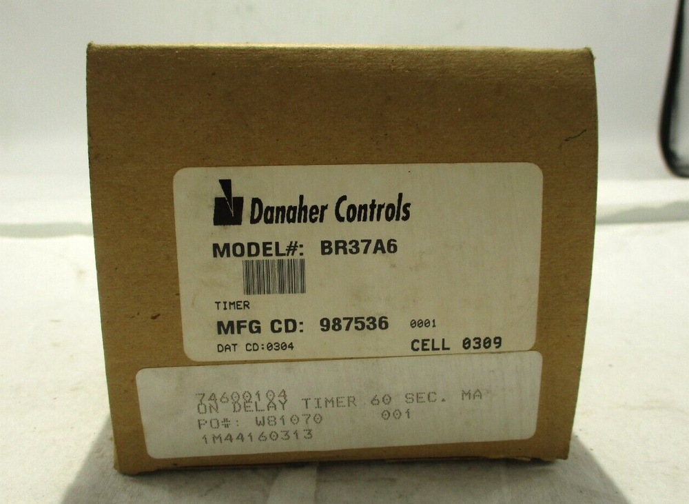 NEW DANAHER EAGLE SIGNAL BR37A6 TIMER 0-60 SEC