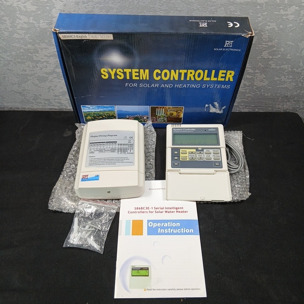 Solar System Controller SR868C8 for Split Pressurized Hot Water Heating System