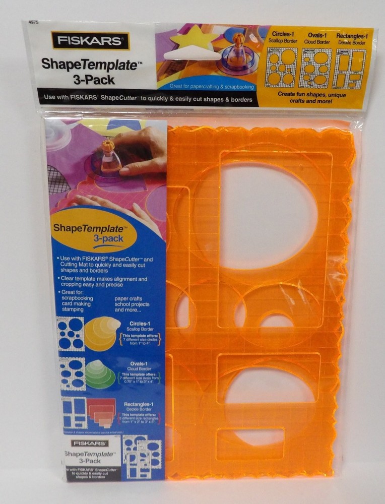 FISKARS ShapeTemplate 3-Pack Scallop Cloud Deco Borders for ShapeCutter