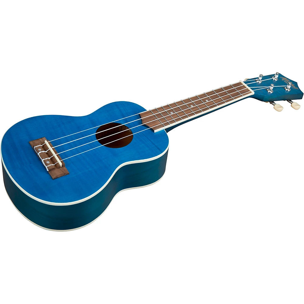Mitchell MU45F Exotic Ukulele Flamed Maple Blue