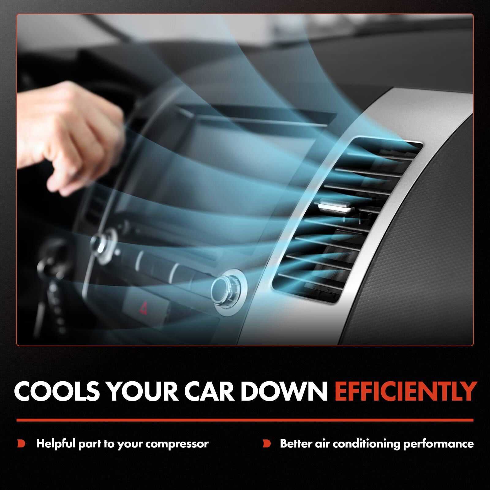 AC Compressor & Expansion Valve Kit for Hyundai Sonata 2011-2014 Kia Optima 2011