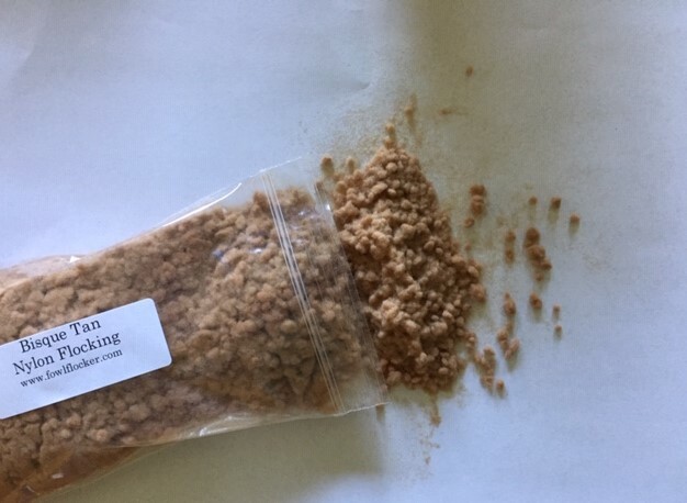 Bisque Tan Nylon Decoy Flocking 1 ounce