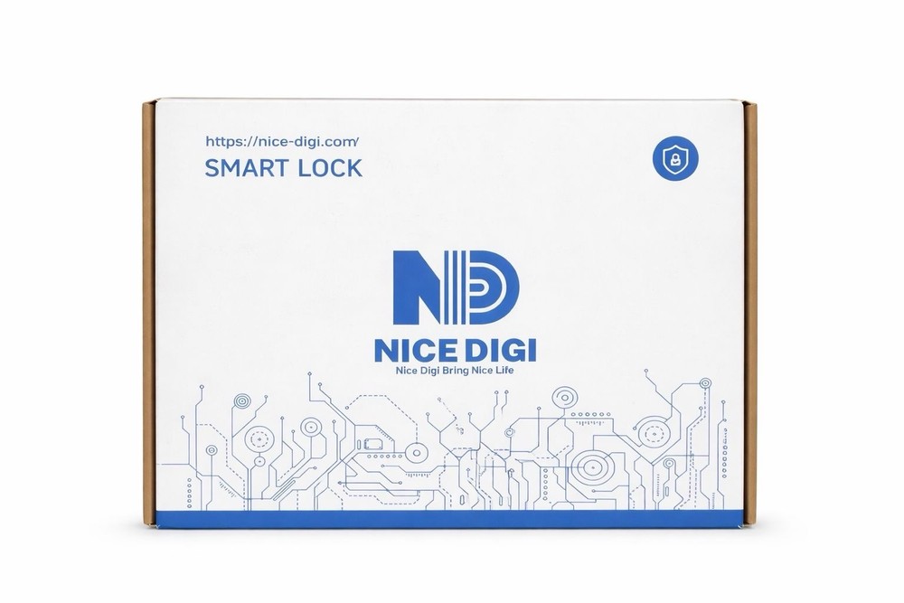 NICE DIGI Smart Lock Keypad Deadbolt Black Matte Modern Door Lock