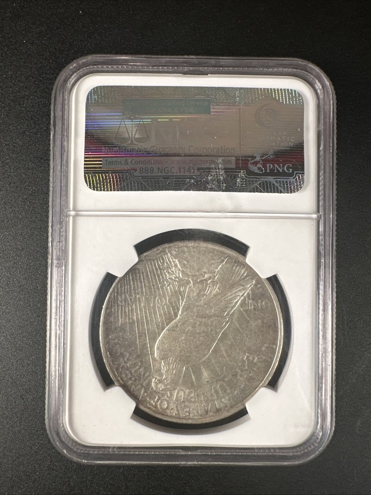 1927 D Peace Silver Dollar ~ NGC AU 55