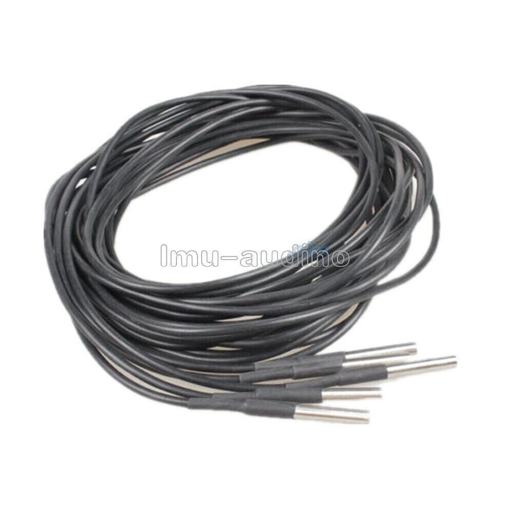 DS18B20 3m Waterproof Digital Temperature Humidity Sensor Probe Thermistor Cable