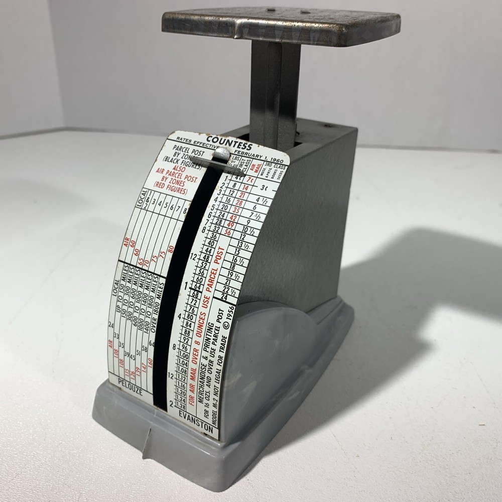 Vintage Countess Parcel Postal Scale Model M-2 Gray 1956