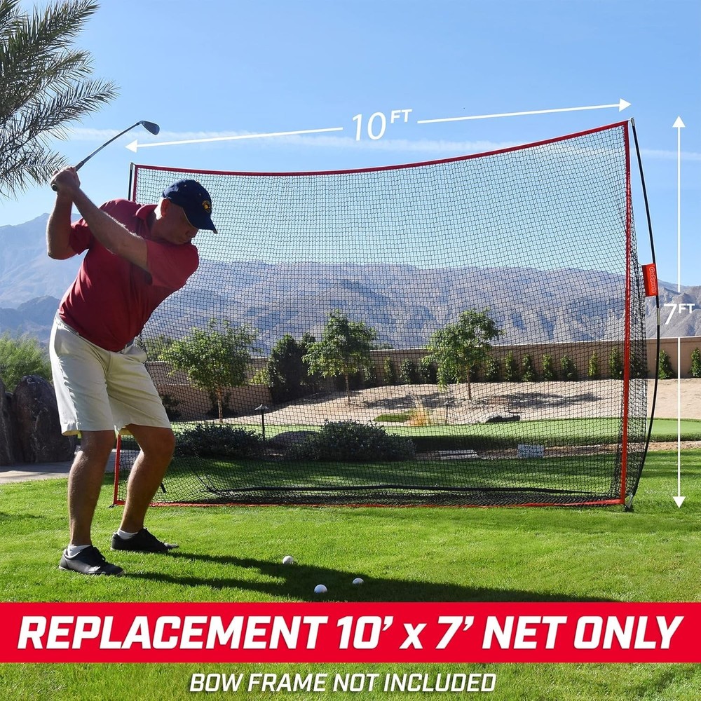 10 x 7 ft Replacement Golf Net – Not Compatible with Other Brands - Bow Type ...