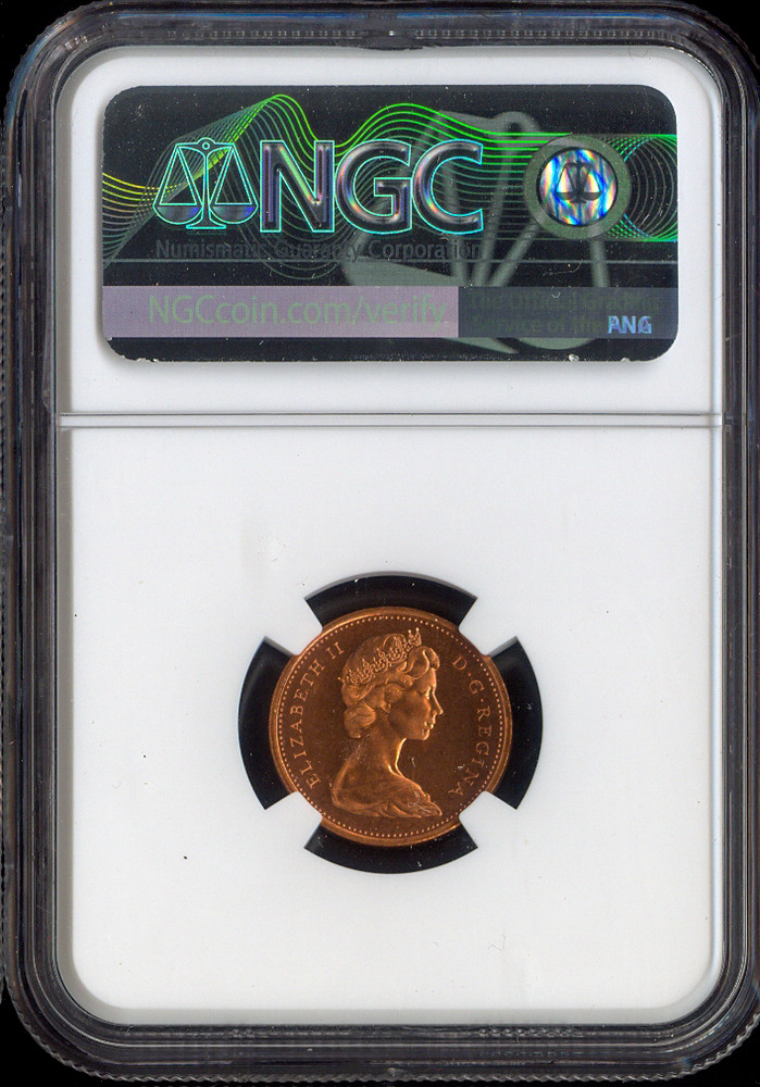 1966 Canada Small Cent 1C NGC PL67 RD - Quality