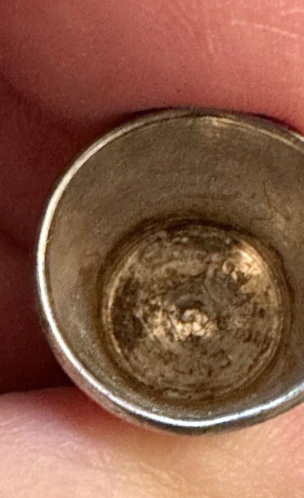 Vintage Sterling Silver Thimble 10