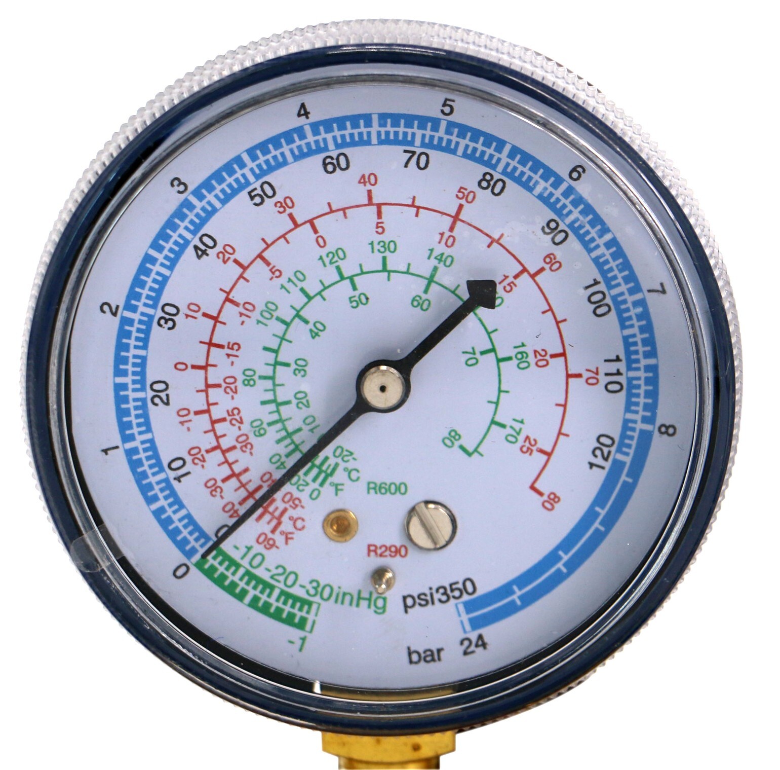 R600a Modern Refrigerant 6 Convenient 6oz Cans and Gauge Kit #8057