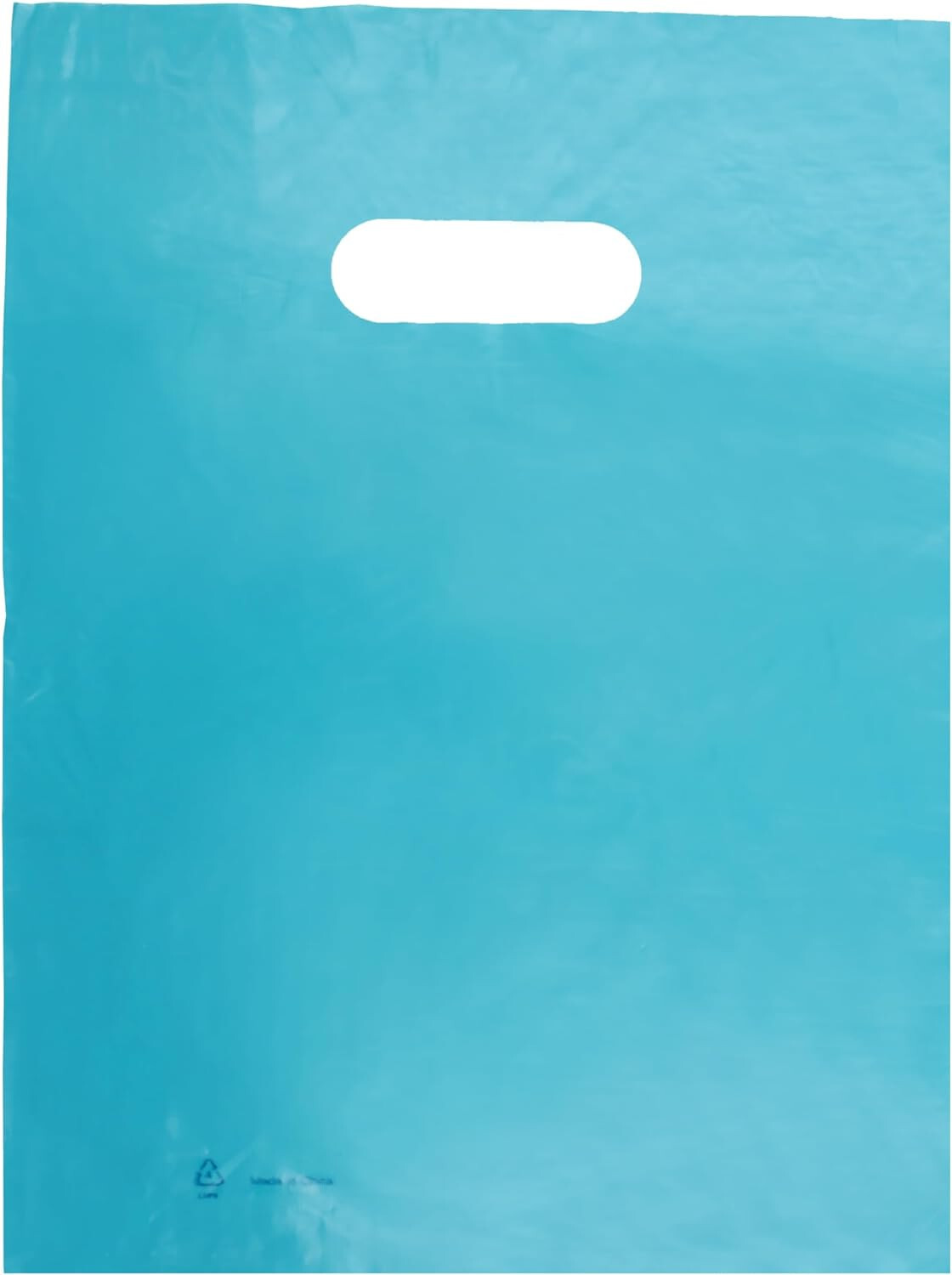Plastic Bags 1000 Blue Shopping Merchandise Die Cut Handles 9 x 12" Diecut