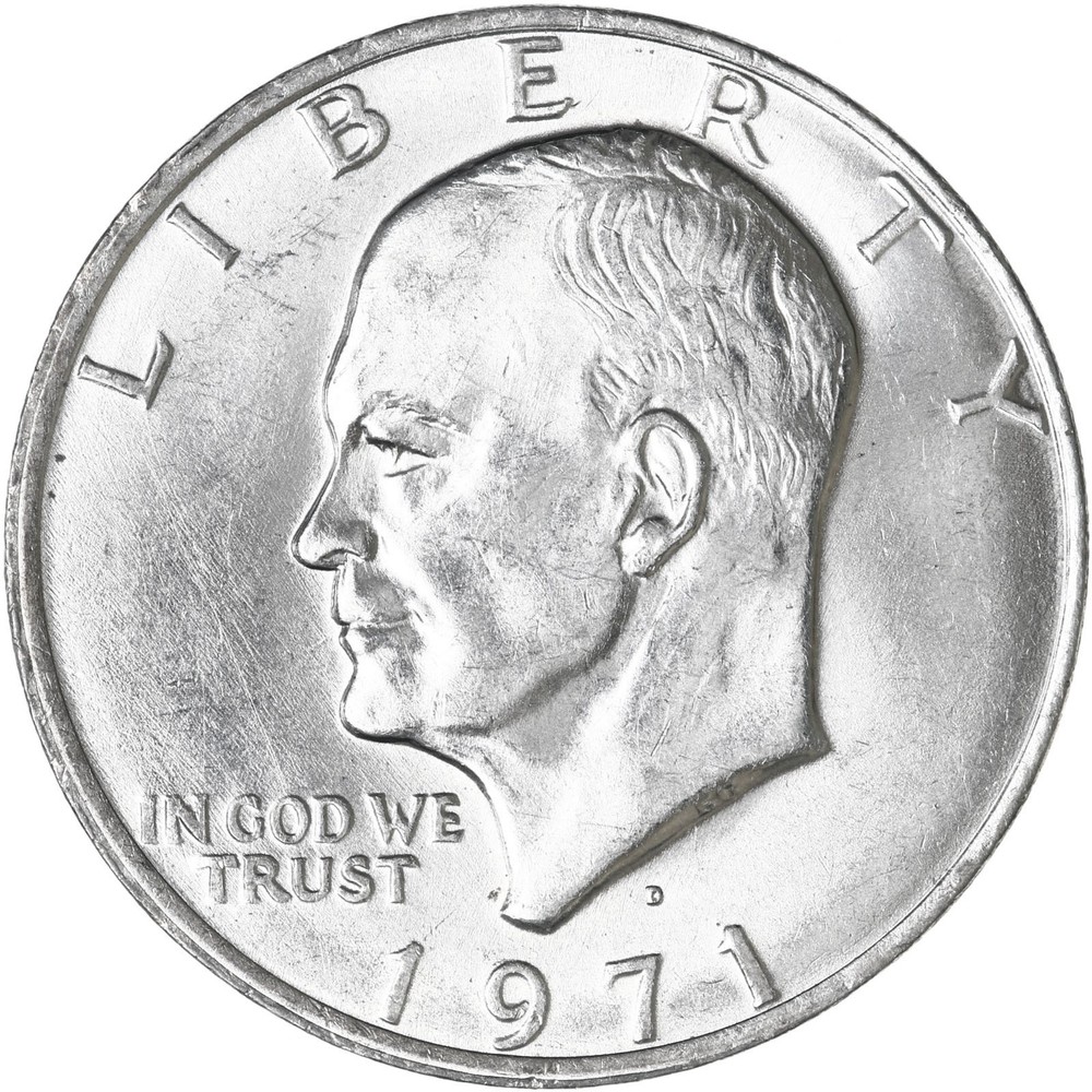 1971 D Eisenhower Dollar BU Ike US Mint Coin