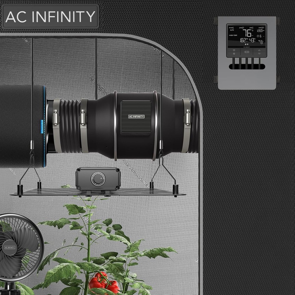AC Infinity CLOUDLINE PRO T6, Quiet 6” Inline Duct Fan, Pro Smart C