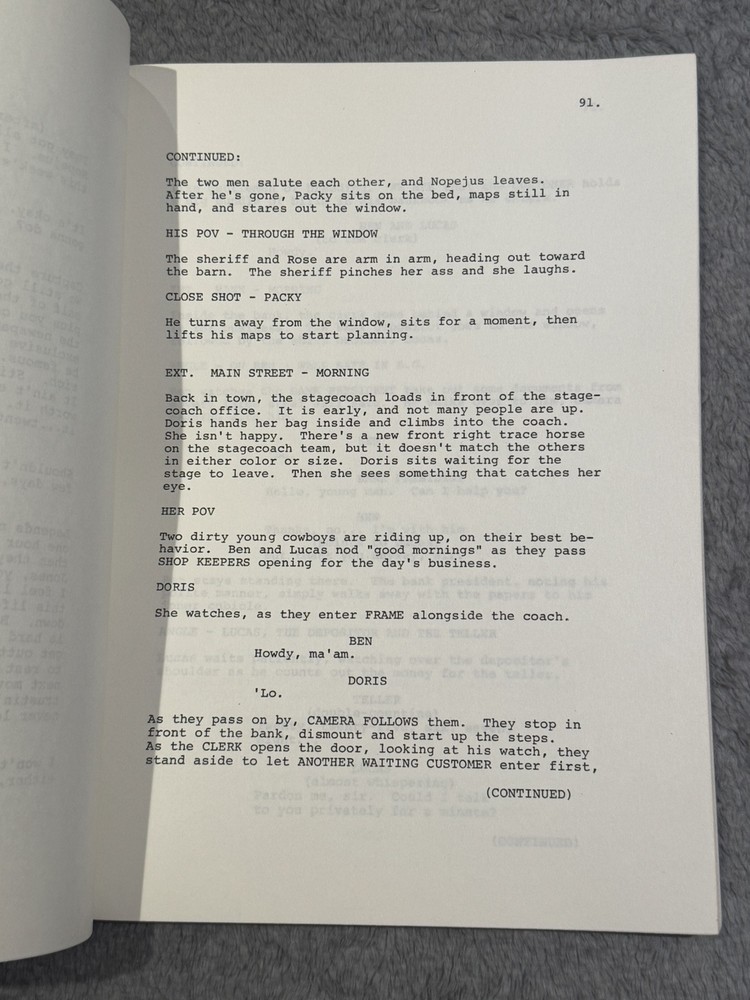 "COLONEL PACKY" by Larry Hankin SCRIPT SCREENPLAY