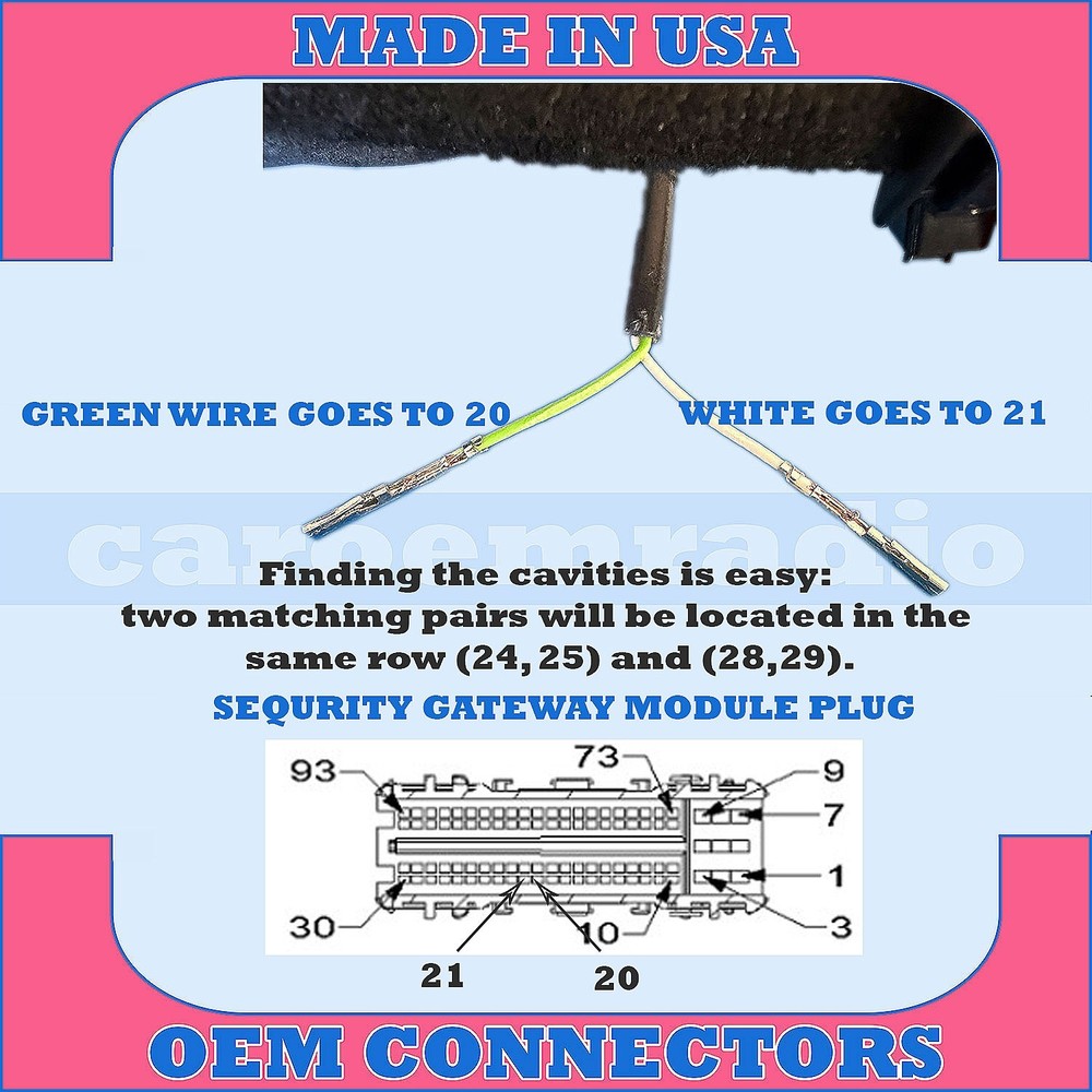 25-26 RAM 12" FULL DIGITAL SPEEDOMETER INSTRUMENT PANEL CLUSTER INTEGRATION WIRE