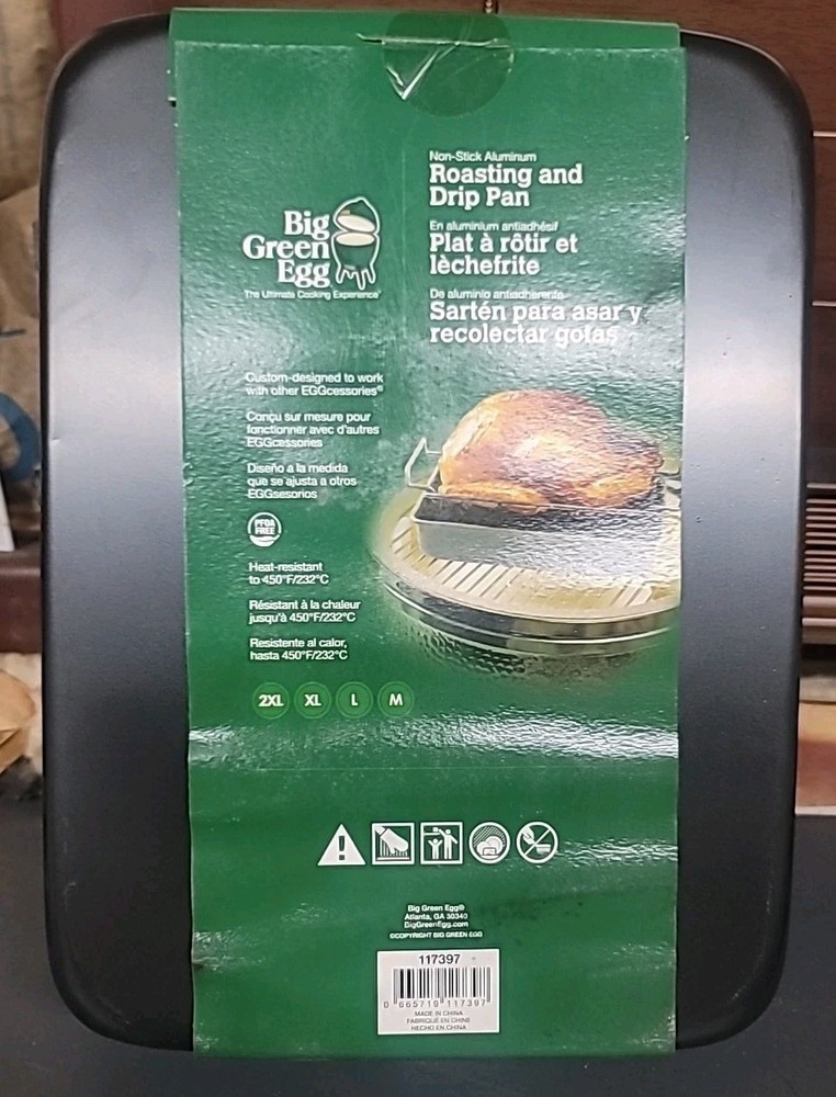 Big Green Egg - Rectangular Roasting & Drip Pan (13.5"x9.5")