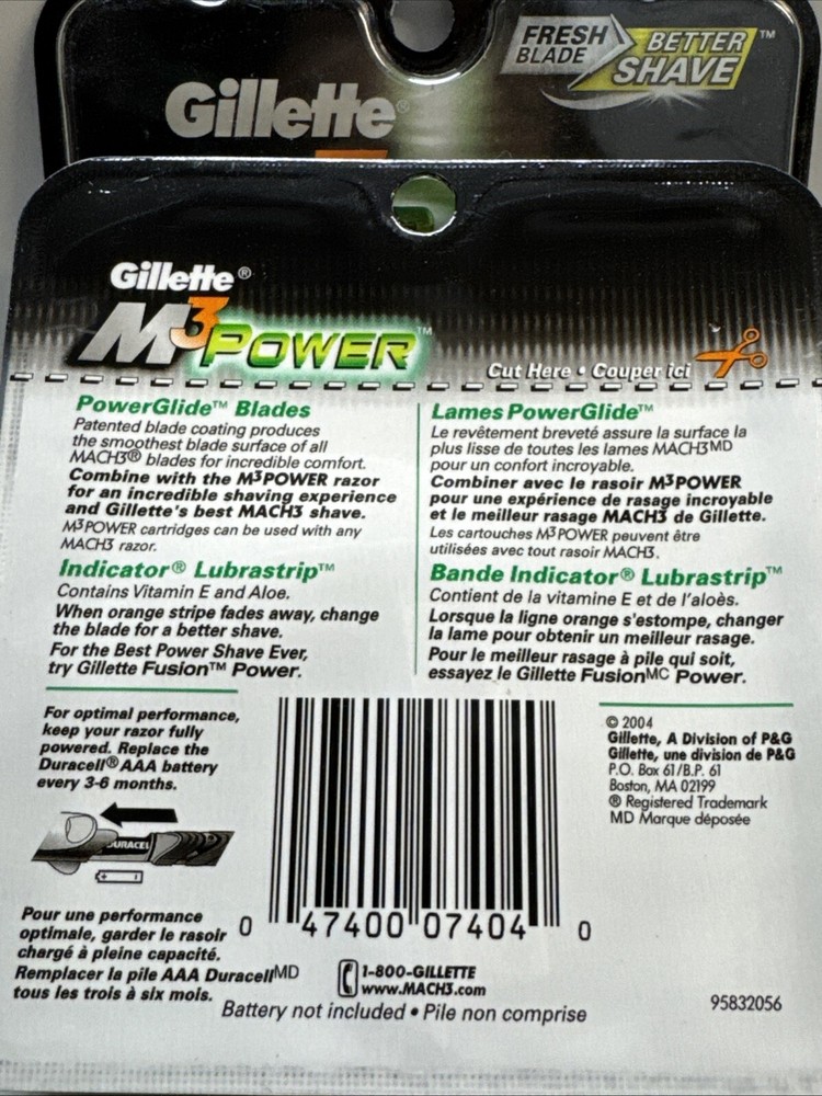 gillette m3 power 10 refill cartridges