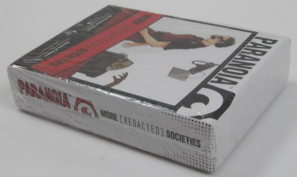 Paranoia More Redacted Societies NEW SEALED RPG Card Accessory - Mongoose 2017