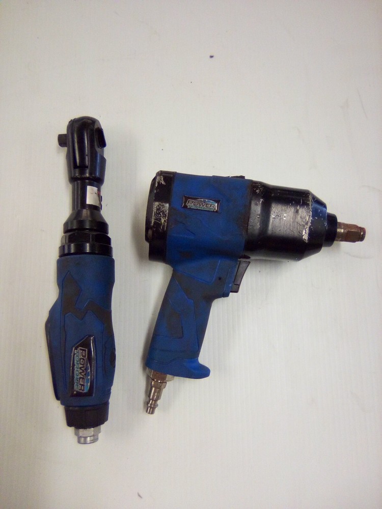 Power Torque 17 Piece Air Tool Kit Used Working