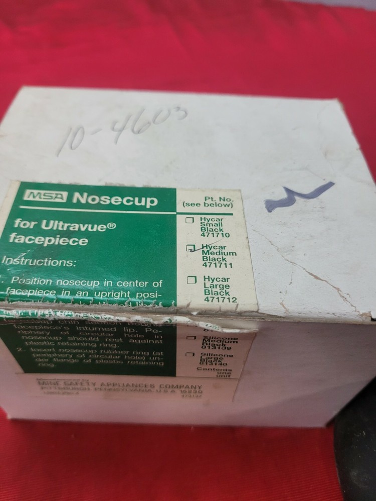 MSA 471711 Nosecup Hycar Medium Black
