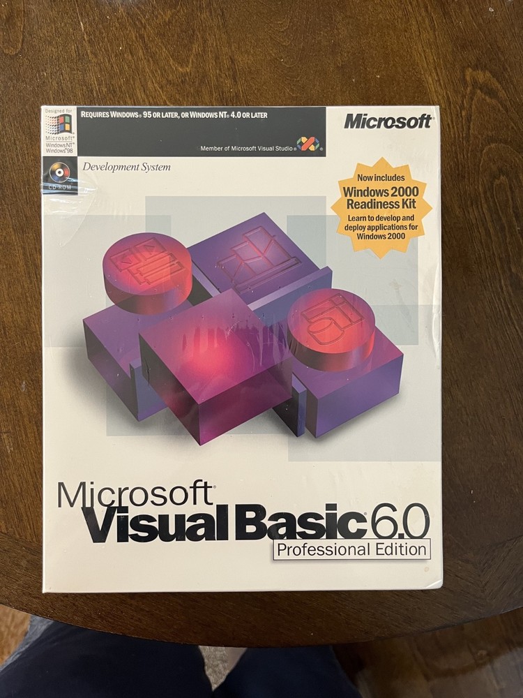 NEW SEALED Microsoft Visual Basic 6.0 Professional Pro 6 203-00768 RETAIL BOX