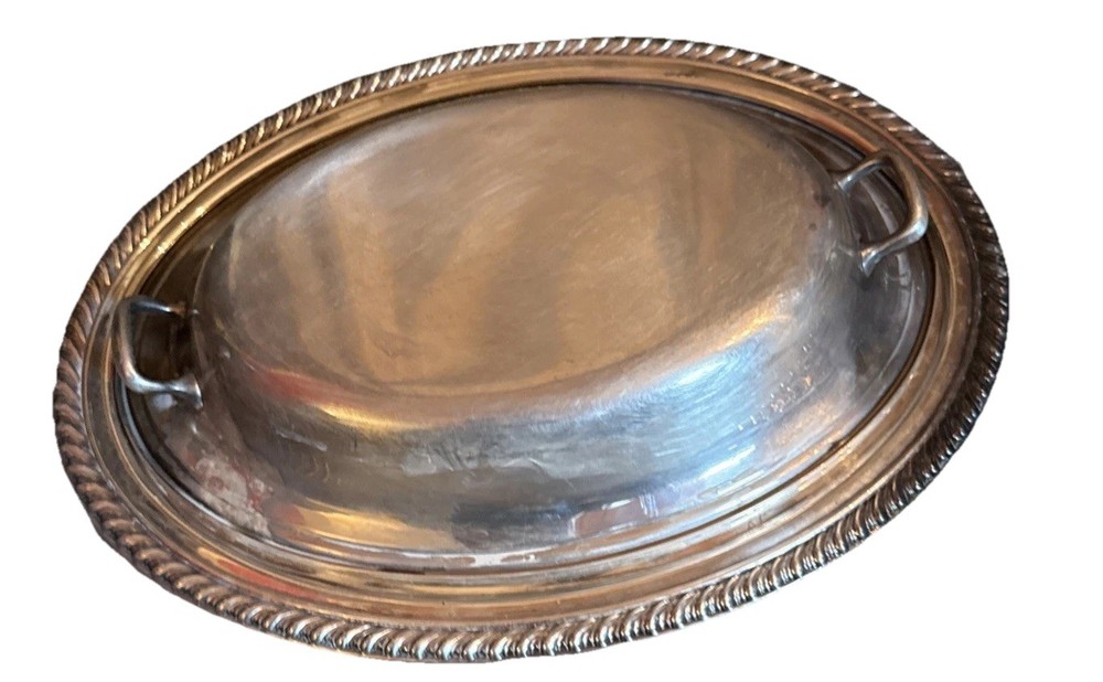 W. M. Rogers Silver plate covered Vegetable Serving Dish