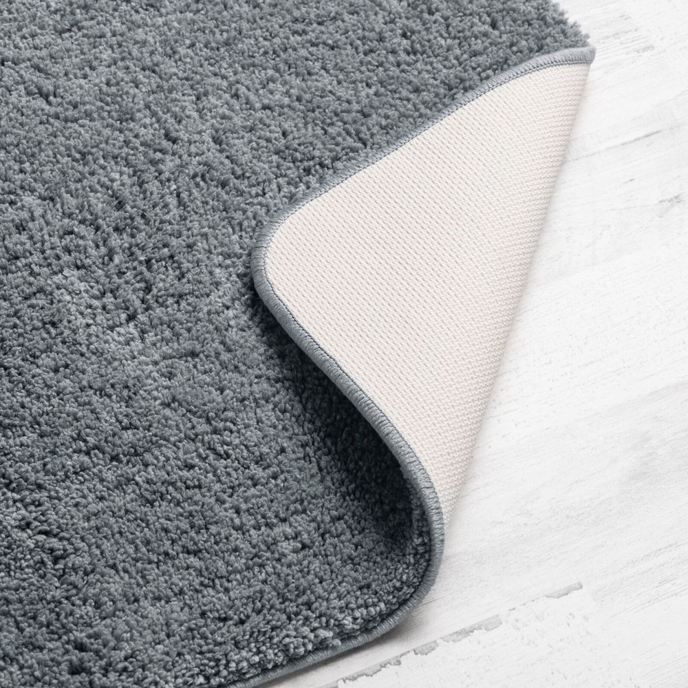 24" X 40" Polyester Bath Rug Skid Resistant Non-Slip Backing Basic Everyday New