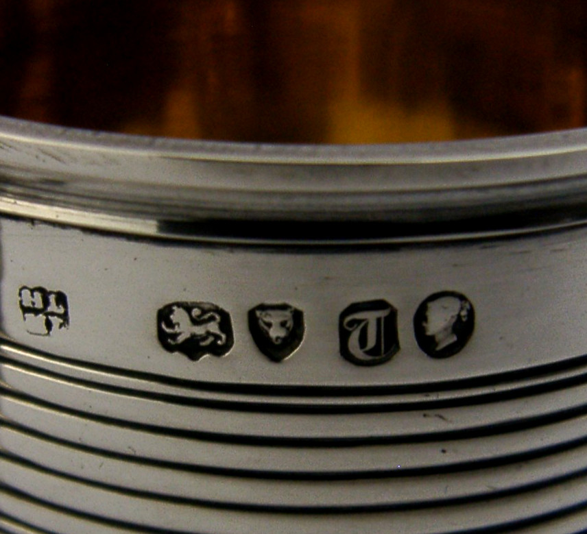 HEAVY 115g ENGLISH STERLING SILVER MUG 1854 VICTORIAN ANTIQUE