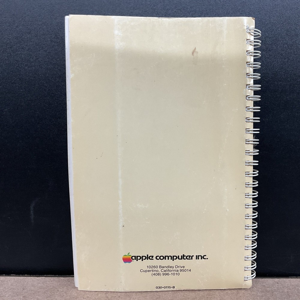 Apple Macintosh II The DOS Manual Disk Operating System Vintage Computing