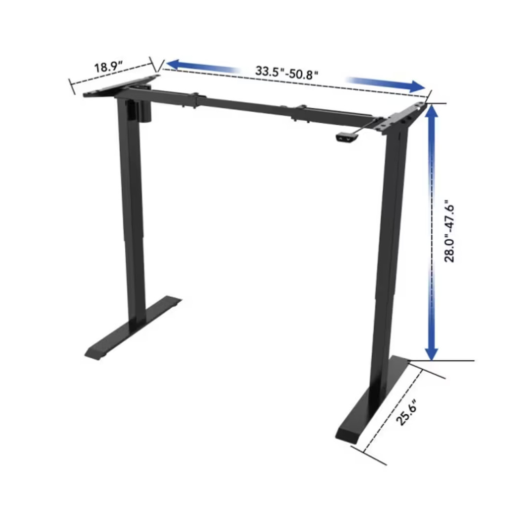 FLEXISPOT Electric Standing Desk Frame 2-Button Controller EC1B Black