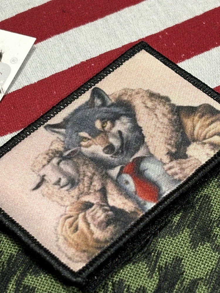Wolf In Sheep’s Clothing Tactical Hook And Loop Patch High Quality 2x3”