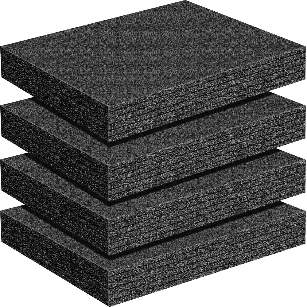 4 Pcs Customizable Polyethylene Foam Sheet 16 x 12 x 2 Thick Padding Cuttable...