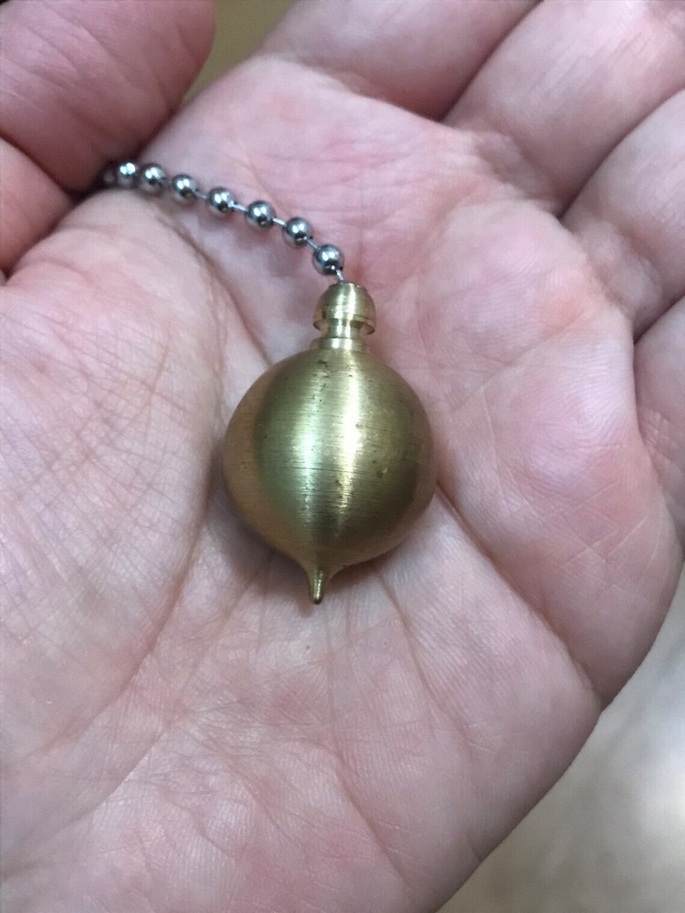 Chambered Pendulum Brass Dowsing Pendulum Handmade Healing Dowsing