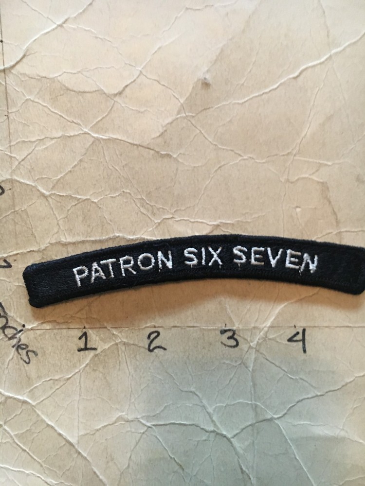 US NAVY SHOULDER STRIP TAB rocker Patch Patron Six Seven