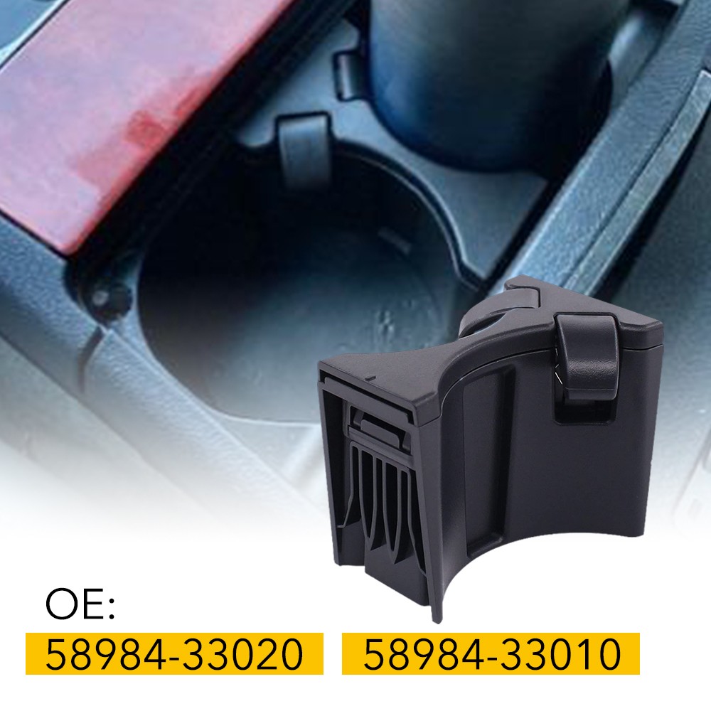 For 07-12 Lexus ES350 Center Console Cup Holder insert Divider Black 58984-33020