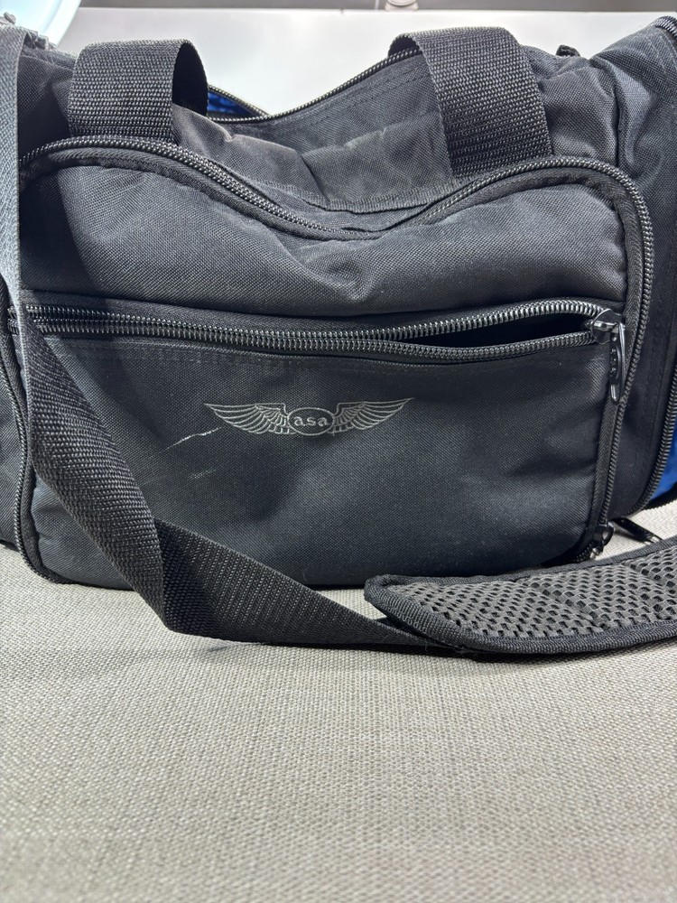 ASA AirClassics Pro Pilot Gear Flight Bag Black Multi Pockets
