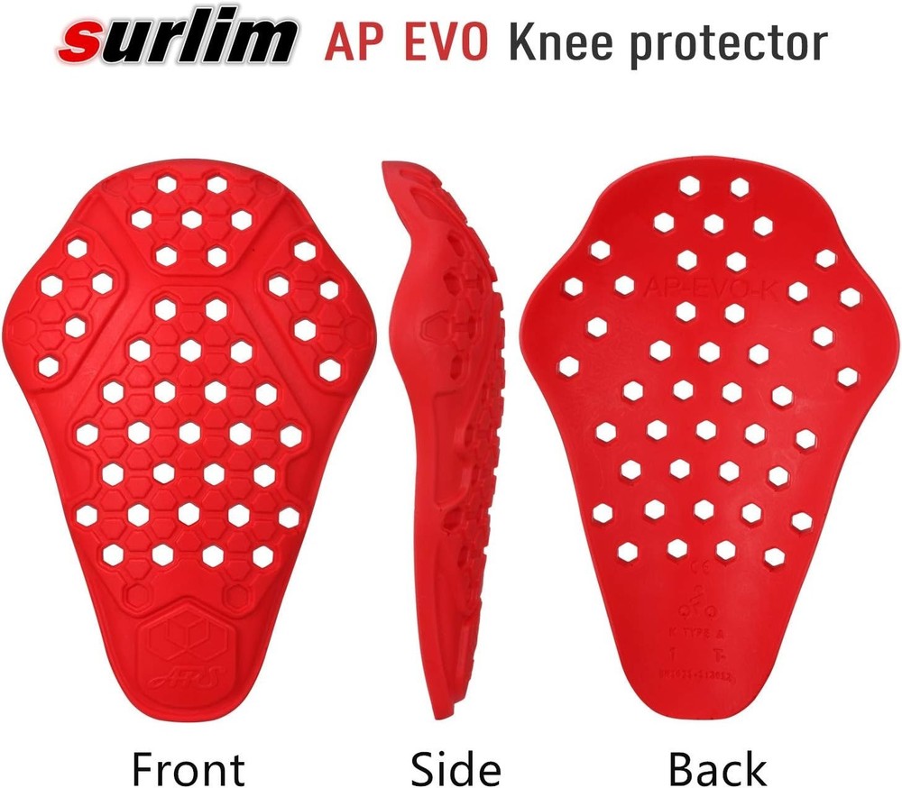 High Performance Motorcycle Knee Inserts - Breathable, Comfortable Protection
